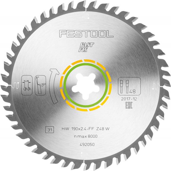 List krožne žage za les FESTOOL FINE CUT VW 190x2,4 FF W48