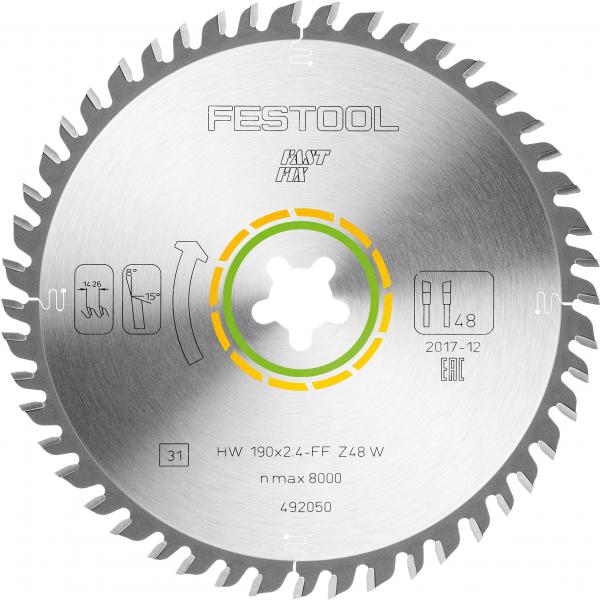 List krožne žage za les FESTOOL FINE CUT VW 190x2,4 FF W48