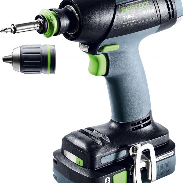 Akumulatorski vrtalnik FESTOOL T 18 + 3 HPC 4,0 I-Plus