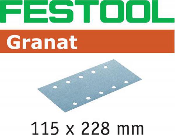 Brusni papir FESTOOL Granat STF 115X228 P80 GR / 50