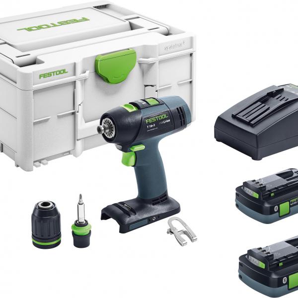 Akumulatorski vrtalnik FESTOOL T 18 + 3 HPC 4,0 I-Plus