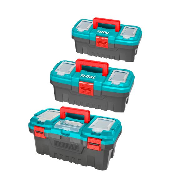 3-delni set plastičnih kovčkov za orodje TOTAL 14″, 17″, 20