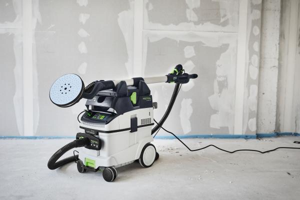 Set FESTOOL brusilnik z dolgim dosegom PLANEX LHS 2 225 EQI in sesalec CTM 36