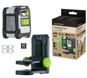 Avtomatski križni laser Laserliner z digitalnim vmesnikom - CompactCross-Laser Set Green