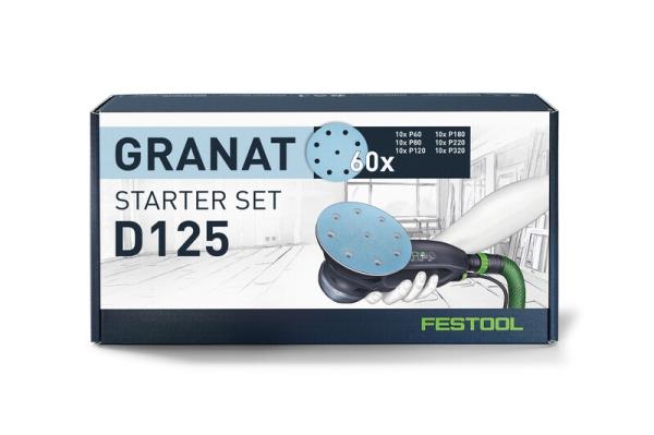Brusni papir v setu FESTOOL Granat D125 GR-Set