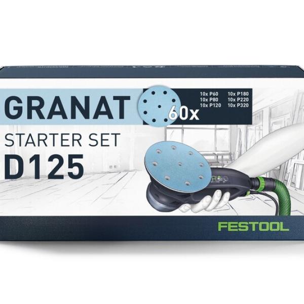 Brusni papir v setu FESTOOL Granat D125 GR-Set