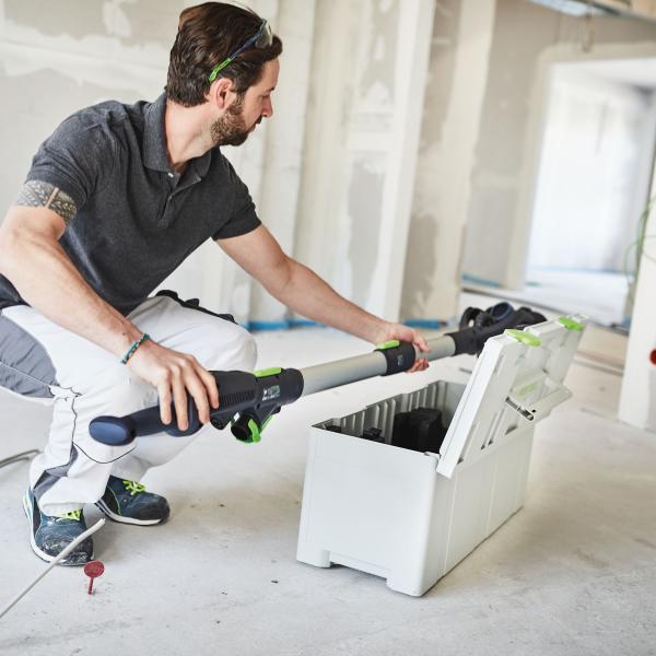 Set FESTOOL brusilnik z dolgim dosegom PLANEX LHS 2 225 EQI in sesalec CTM 36