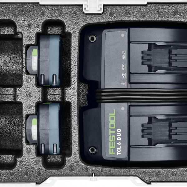 Set baterij in polnilca FESTOOL SYS 18V 2x4.0/TCL 6 DUO