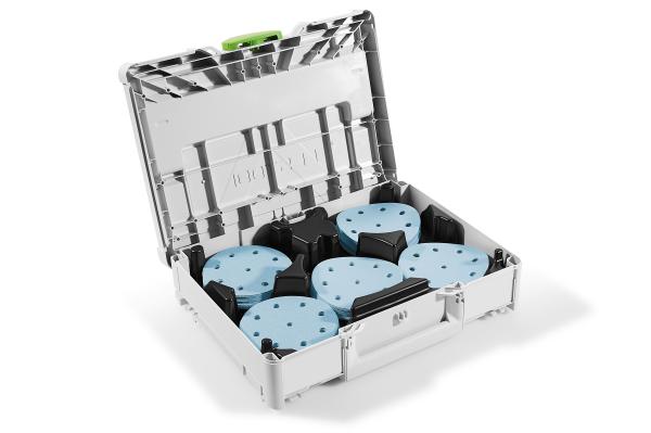 Set brusnih papirjev Festool Systainer³ Granat SYS-STF D125 GR-komplet
