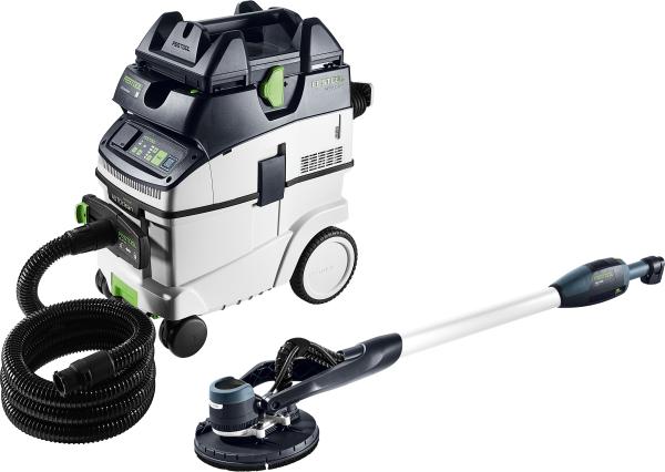 Set FESTOOL brusilnik z dolgim dosegom PLANEX LHS-E 225 in sesalec CTL 36