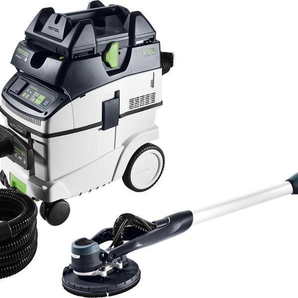 Set FESTOOL brusilnik z dolgim dosegom PLANEX LHS-E 225 in sesalec CTL 36
