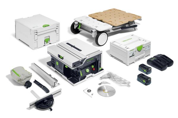 Akumulatorska namizna žaga FESTOOL CSC SYS 50 EBI set