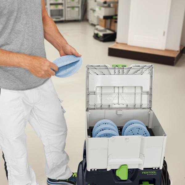 Set brusnih papirjev Festool Systainer³ Granat SYS-STF D150 GR-komplet