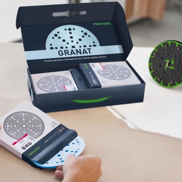 Set brusnih papirjev Festool Granat STF D150/48 GR-komplet