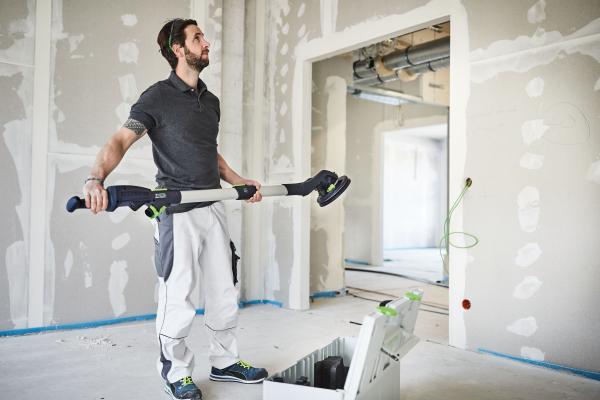Set FESTOOL brusilnik z dolgim dosegom PLANEX LHS 2 225 EQI in sesalec CTM 36