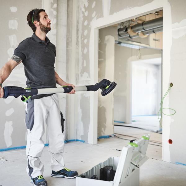 Set FESTOOL brusilnik z dolgim dosegom PLANEX LHS 2 225 EQI in sesalec CTM 36