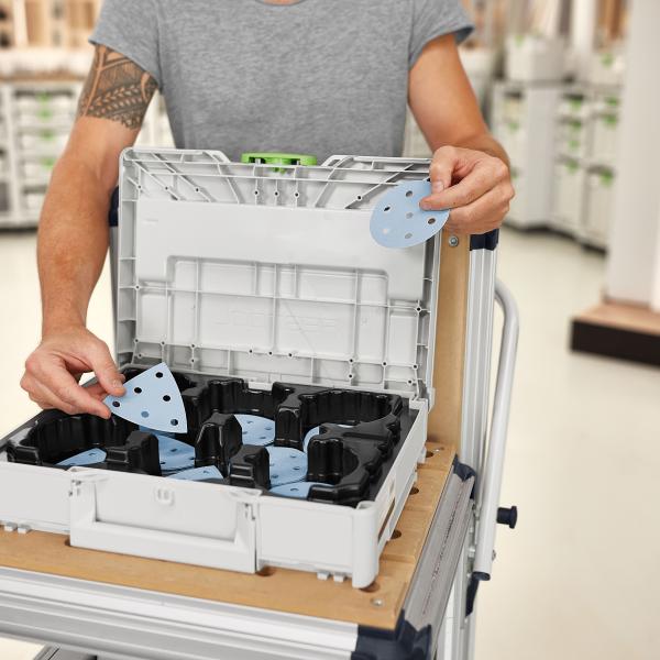 Set brusnih papirjev Festool Systainer³ Granat SYS-STF D90/V93 GR-komplet