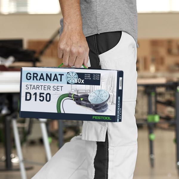 Set brusnih papirjev Festool Granat STF D150/48 GR-komplet