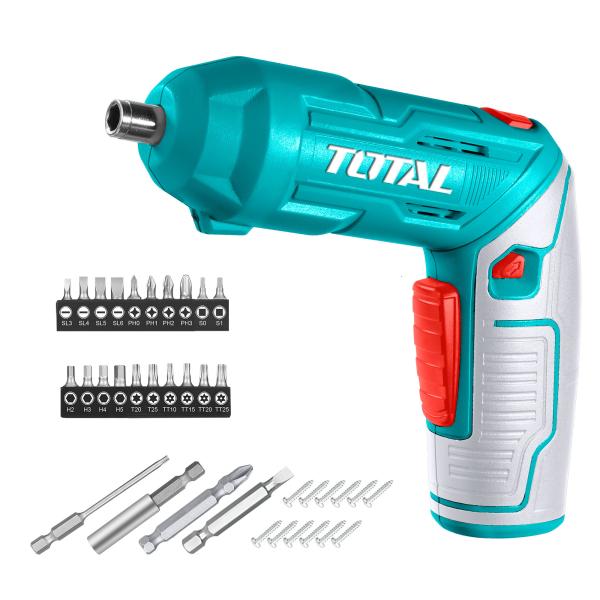 Akumulatorski izvijač TOTAL 4V/1,5Ah/4Nm/Type-C/2pos