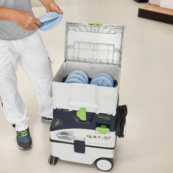 Set brusnih papirjev Festool Systainer³ Granat SYS-STF D150 GR-komplet