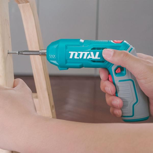 Akumulatorski izvijač TOTAL 4V/1,5Ah/4Nm/Type-C/2pos