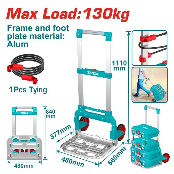 Zložljiv ročni voziček TOTAL