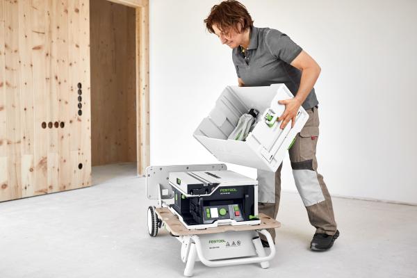 Akumulatorska namizna žaga FESTOOL CSC SYS 50 EBI set
