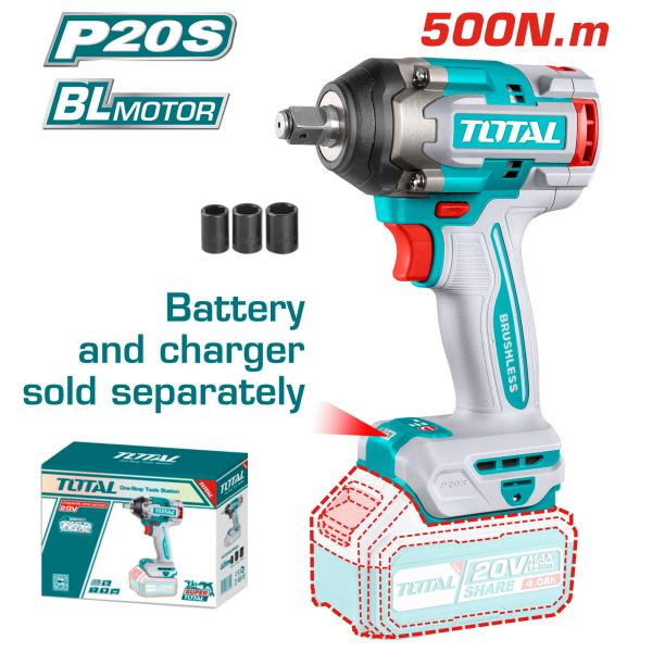 Akumulatorski udarni vijačnik Total Industrial TIWLI20501