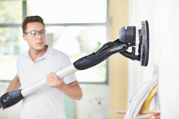 Set FESTOOL brusilnik z dolgim dosegom PLANEX LHS-E 225 in sesalec CTM 36