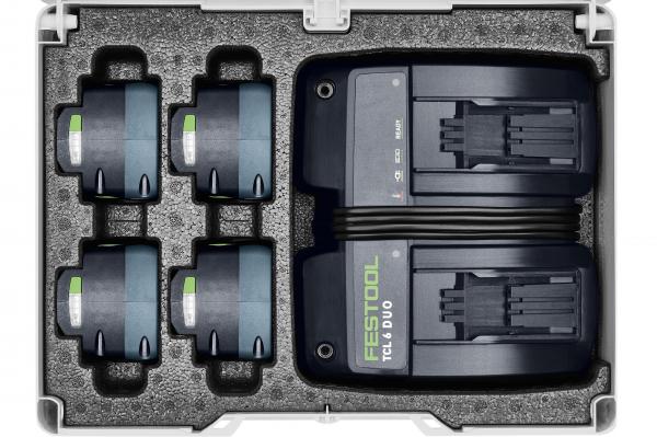 FESTOOL set baterij SYS 18V 4x5,0/TCL 6 DUO