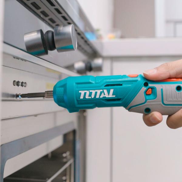 Akumulatorski izvijač TOTAL 4V/1,5Ah/4Nm/Type-C/2pos