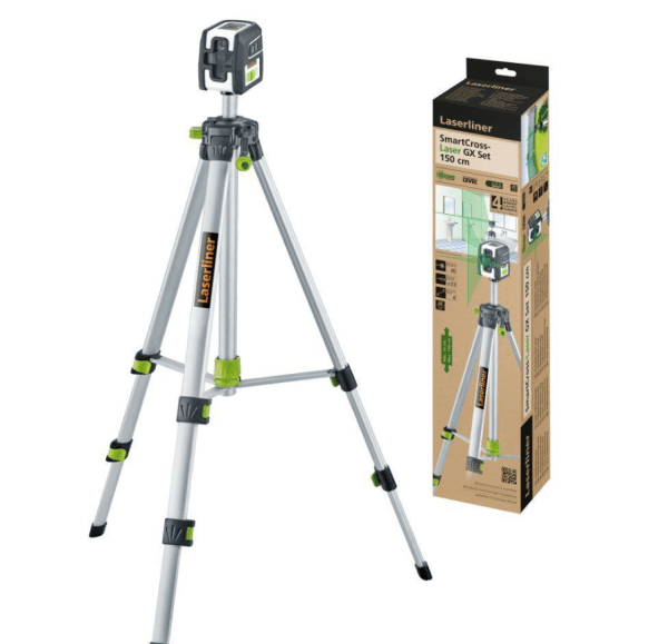 LaserLiner križni laser Set SmartCross-Laser GX 150 cm zelen