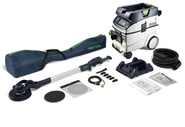 Set FESTOOL brusilnik z dolgim dosegom PLANEX LHS 2-M 225 EQ in sesalec CTM 36-Set