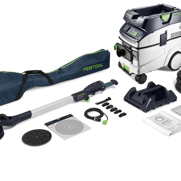 Set FESTOOL brusilnik z dolgim dosegom PLANEX LHS 2-M 225 EQ in sesalec CTM 36-Set