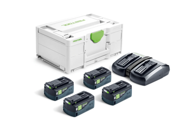 FESTOOL set baterij SYS 18V 4xHP5,0/TCL 6 DUO