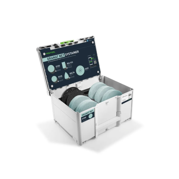 Set brusnih papirjev FESTOOL D150 GRANAT NET SYSTEM