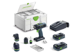 Akumulatorski vrtalnik FESTOOL T 18 + 3 HPC 4,0 I-set
