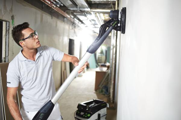 Set FESTOOL brusilnik z dolgim dosegom PLANEX LHS-E 225 in sesalec CTL 36