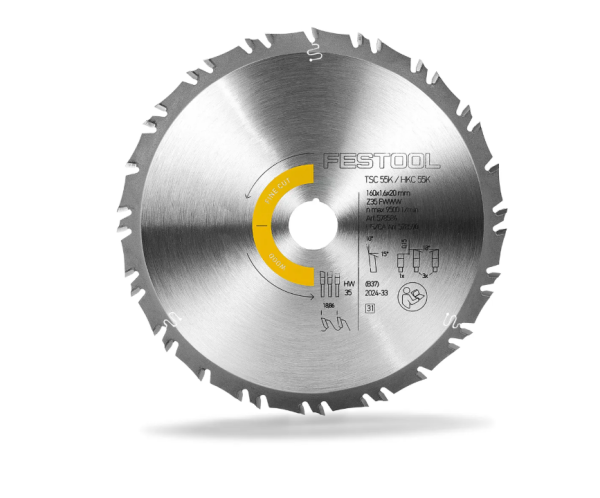 Žagin list FESTOOL FINE CUT HW 160x1,6x20 FWWW35