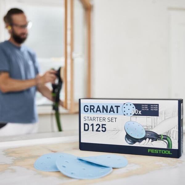 Brusni papir v setu FESTOOL Granat D125 GR-Set