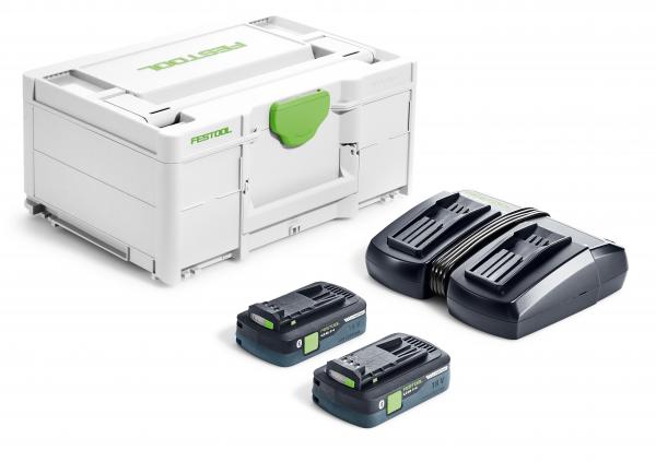 Set baterij in polnilca FESTOOL SYS 18V 2x4.0/TCL 6 DUO