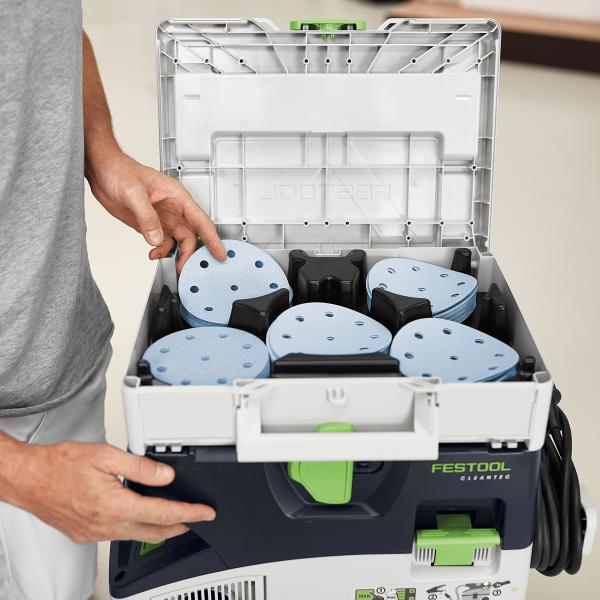 Set brusnih papirjev Festool Systainer³ Granat SYS-STF D125 GR-komplet