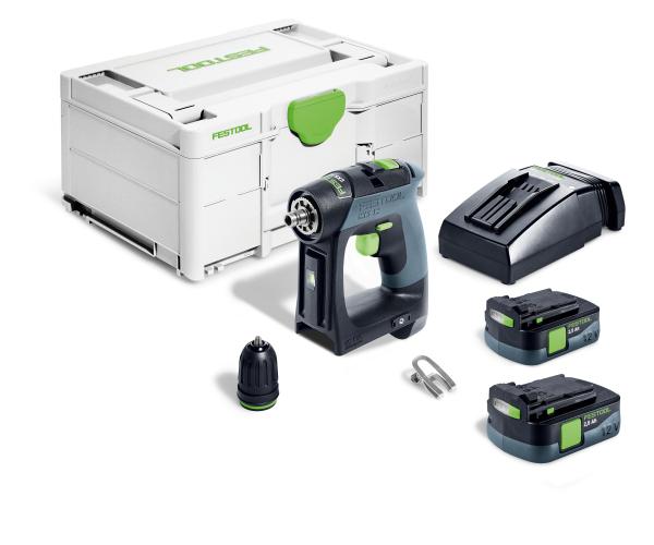Akumulatorski vrtalnik FESTOOL CXS 12 2,5 Plus