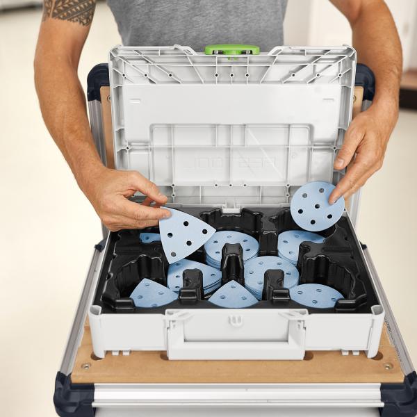 Set brusnih papirjev Festool Systainer³ Granat SYS-STF D90/V93 GR-komplet