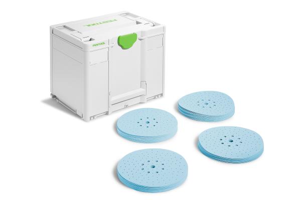 Set brusnih papirjev FESTOOL Systainer³ Granat D225 GR SYS