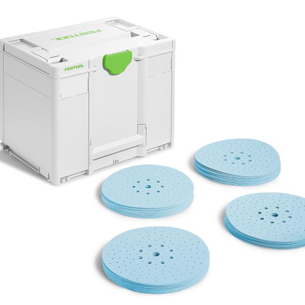 Set brusnih papirjev FESTOOL Systainer³ Granat D225 GR SYS