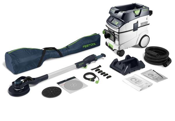 Set FESTOOL brusilnik z dolgim dosegom PLANEX LHS 2-M 225 EQ in sesalec CTL 36-Set