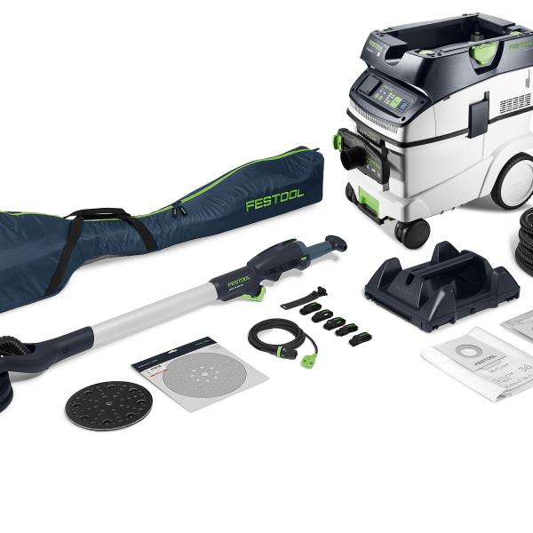 Set FESTOOL brusilnik z dolgim dosegom PLANEX LHS 2-M 225 EQ in sesalec CTL 36-Set