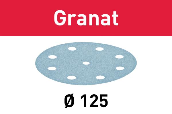 Brusni papir FESTOOL Granat STF D125/8 P220 GR/10