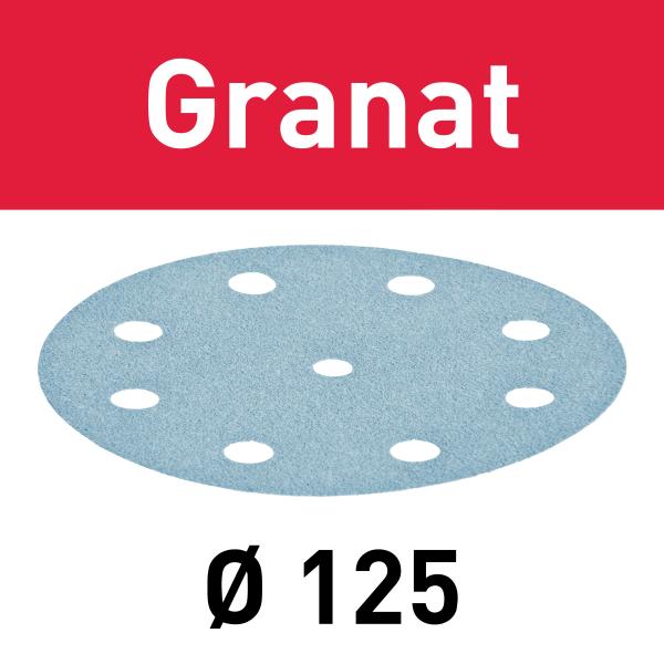 Brusni papir FESTOOL Granat STF D125/8 P220 GR/10